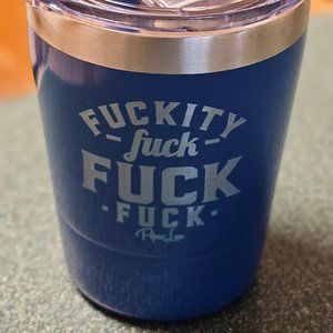 NEW Blue Naughty Cup with Straw